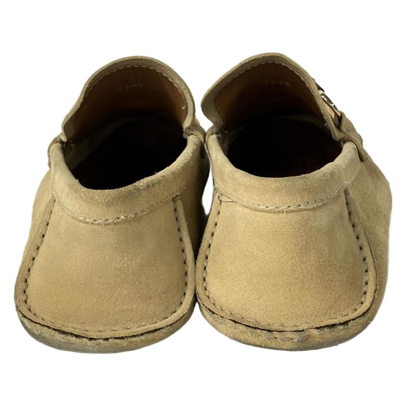 Gucci Driving Shoes 39 1 2 Men's Bamboo 138204 Beige