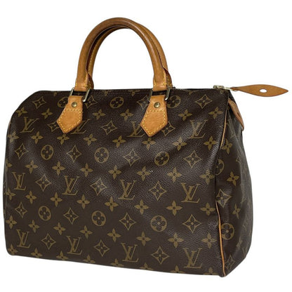 Louis Vuitton Speedy 30 Boston Bag Commuter Handbag Monogram Brown M41526 Women