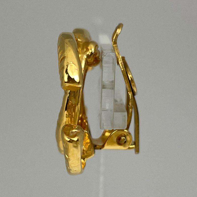 Chanel Coco Mark Earrings CC Earrings GP Gold Ladies