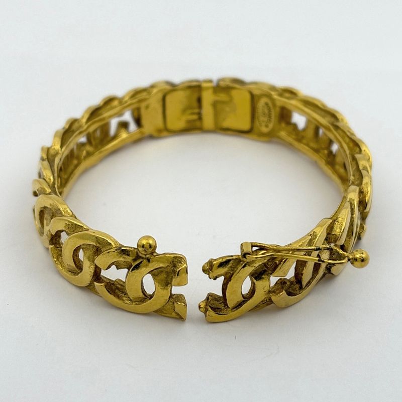 Chanel Coco Mark Bracelet GP Gold Ladies