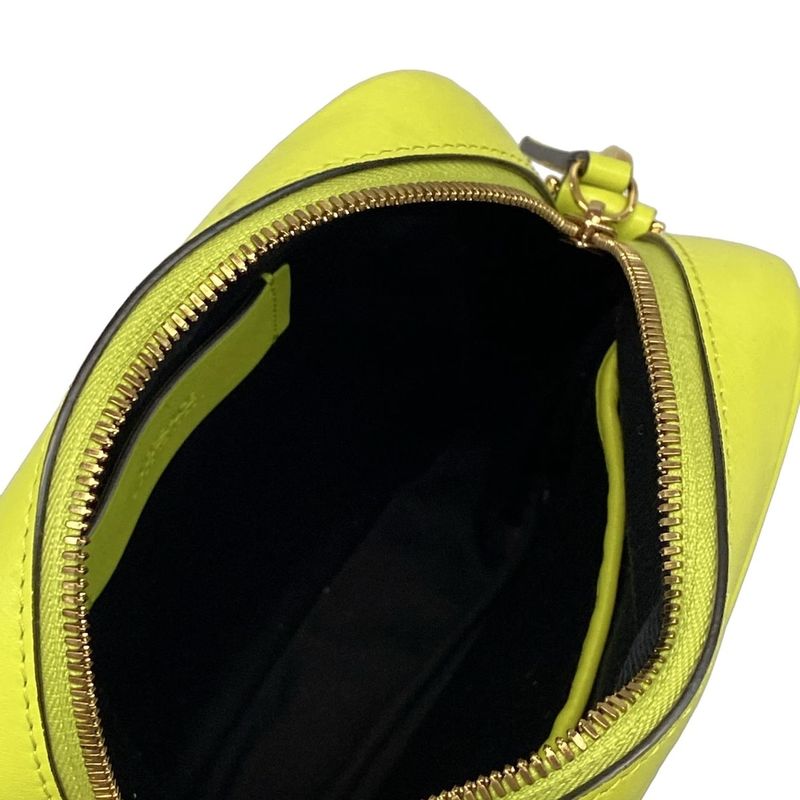 Versace Shoulder Bag Biggie 1000721 Yellow Leather