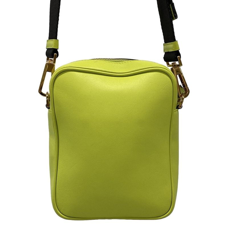 Versace Shoulder Bag Biggie 1000721 Yellow Leather