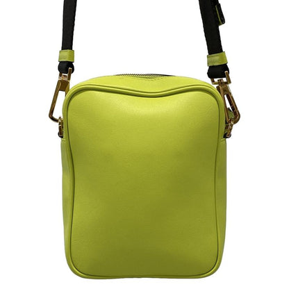 Versace Shoulder Bag Biggie 1000721 Yellow Leather