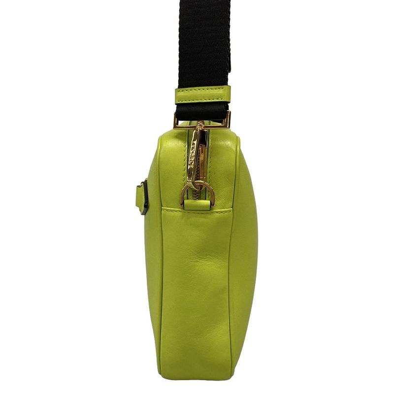 Versace Shoulder Bag Biggie 1000721 Yellow Leather