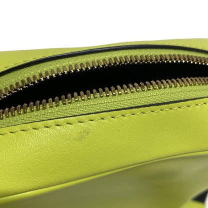 Versace Shoulder Bag Biggie 1000721 Yellow Leather