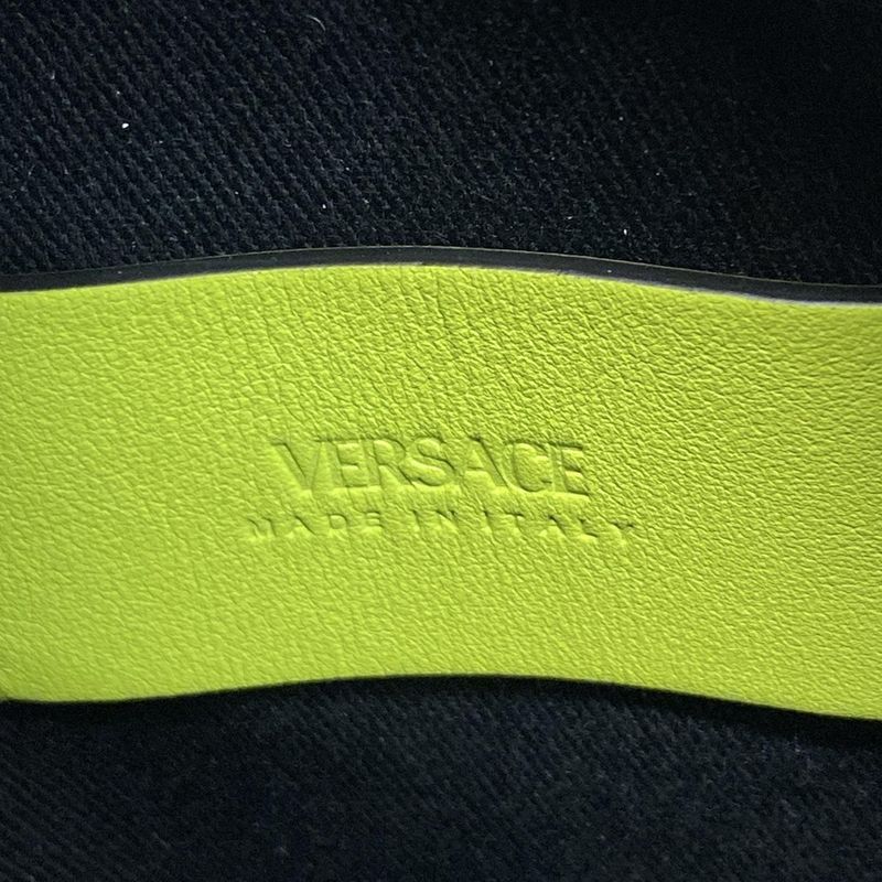 Versace Shoulder Bag Biggie 1000721 Yellow Leather