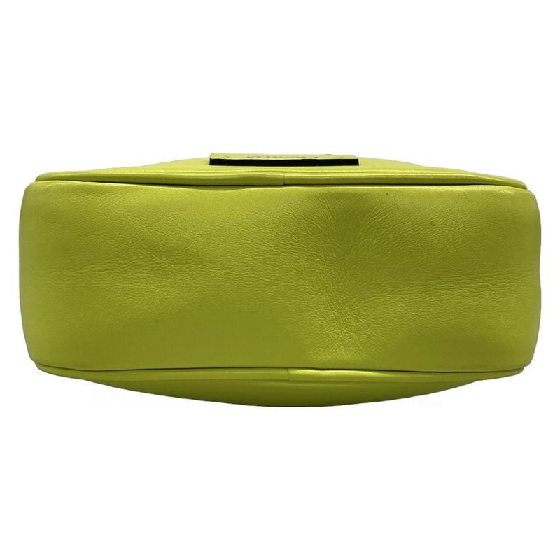 Versace Shoulder Bag Biggie 1000721 Yellow Leather