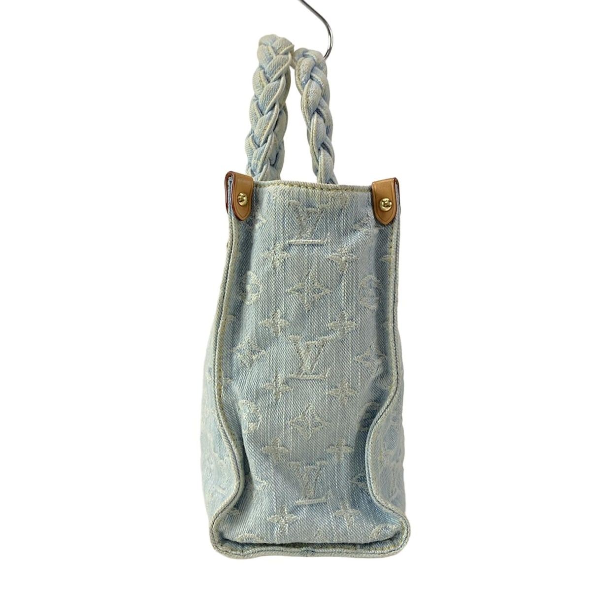 Louis Vuitton Tote Bag Monogram Denim Red Togo - M24897 Sky Blue Denim Cotton