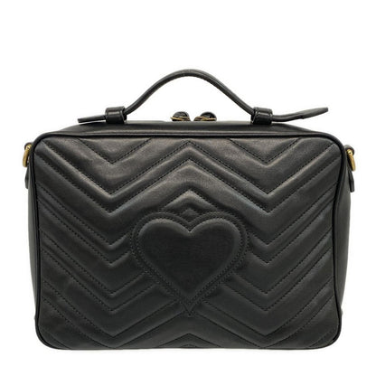 Gucci Handbag Ggmarmont 498100 Black Leather