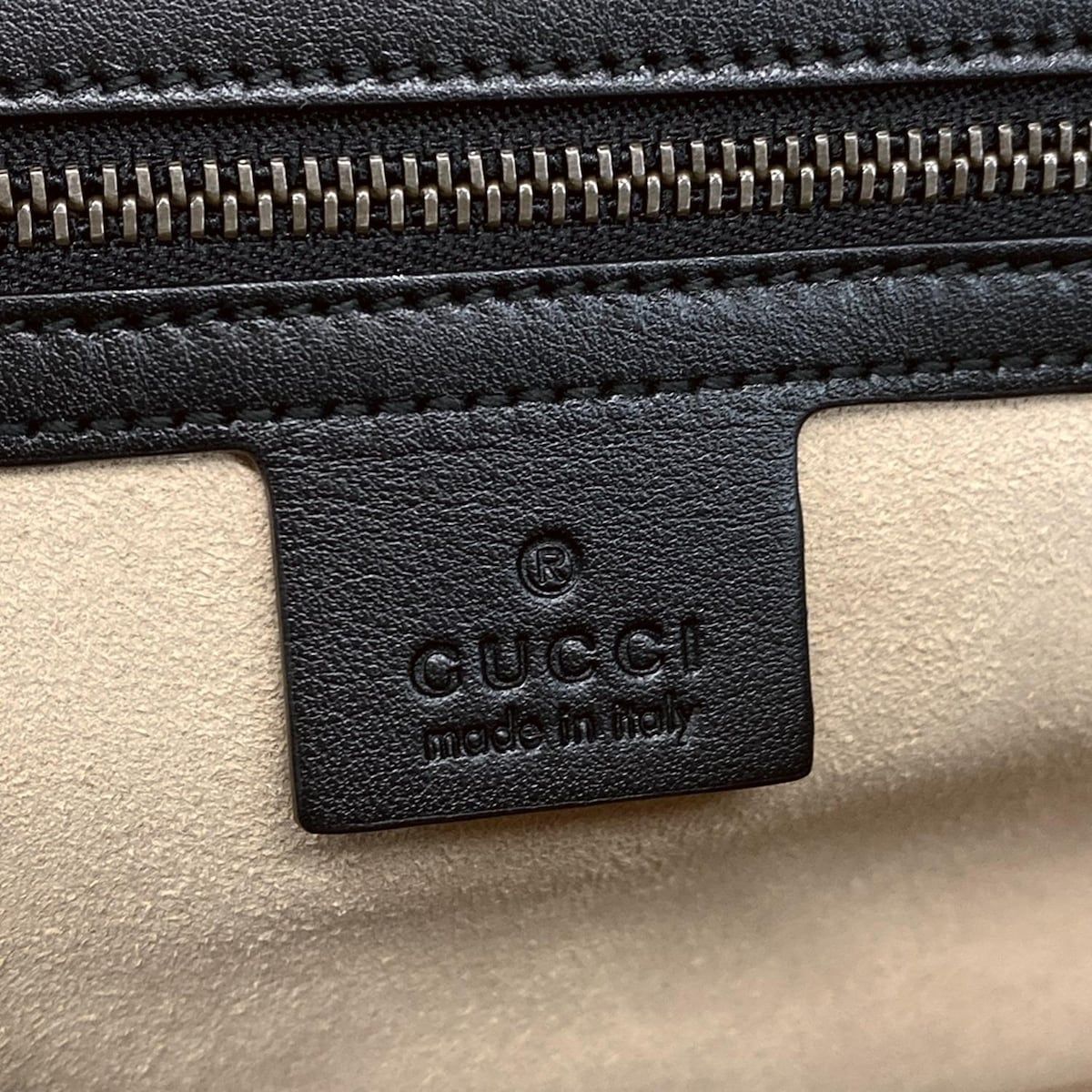 Gucci Handbag Ggmarmont 498100 Black Leather