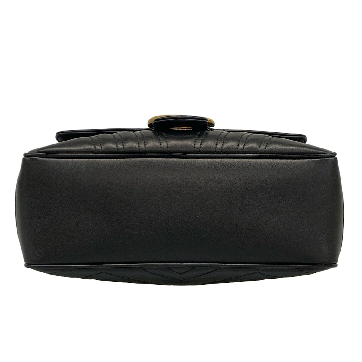 Gucci Handbag Ggmarmont 498100 Black Leather