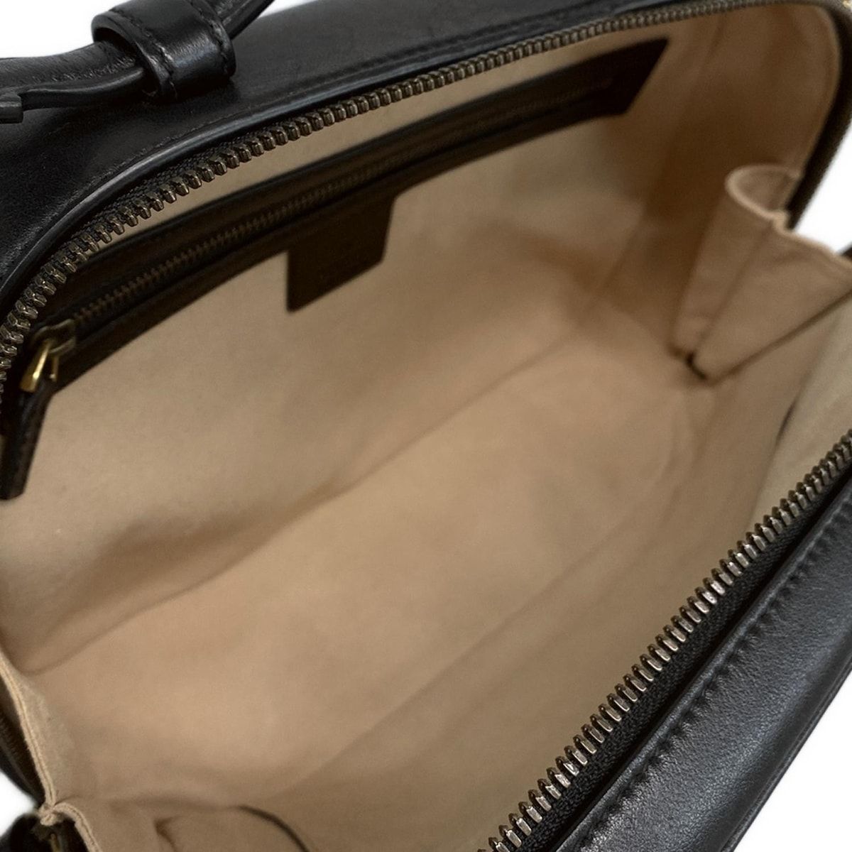 Gucci Handbag Ggmarmont 498100 Black Leather