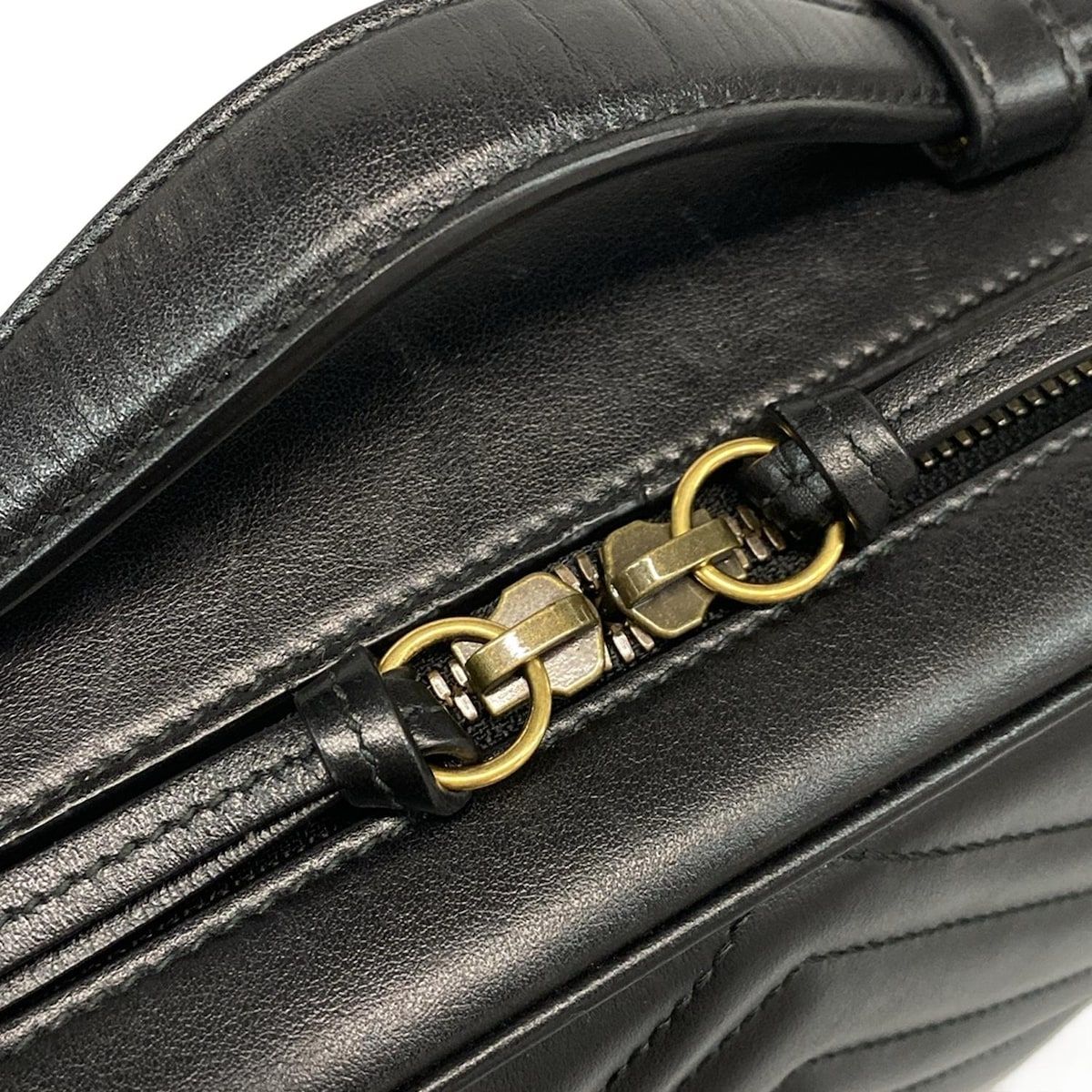 Gucci Handbag Ggmarmont 498100 Black Leather