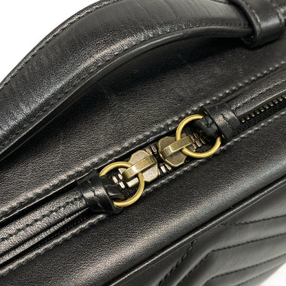 Gucci Handbag Ggmarmont 498100 Black Leather