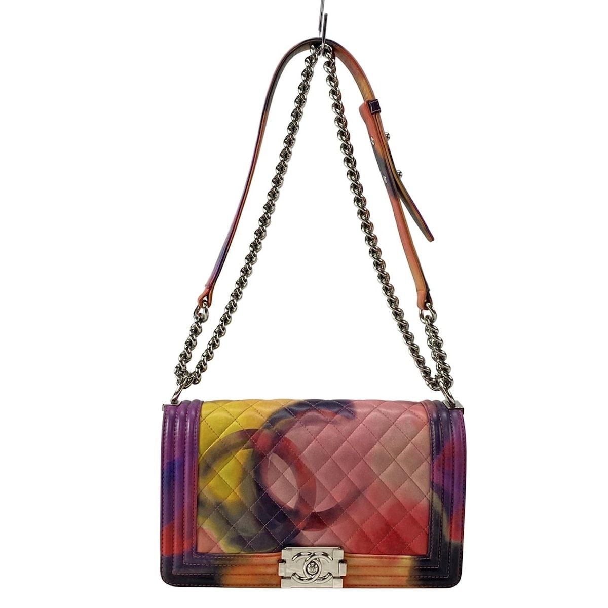 Chanel Shoulder Bag Boy Chanel/matelasse/flower Power A90833 Pink X Multi