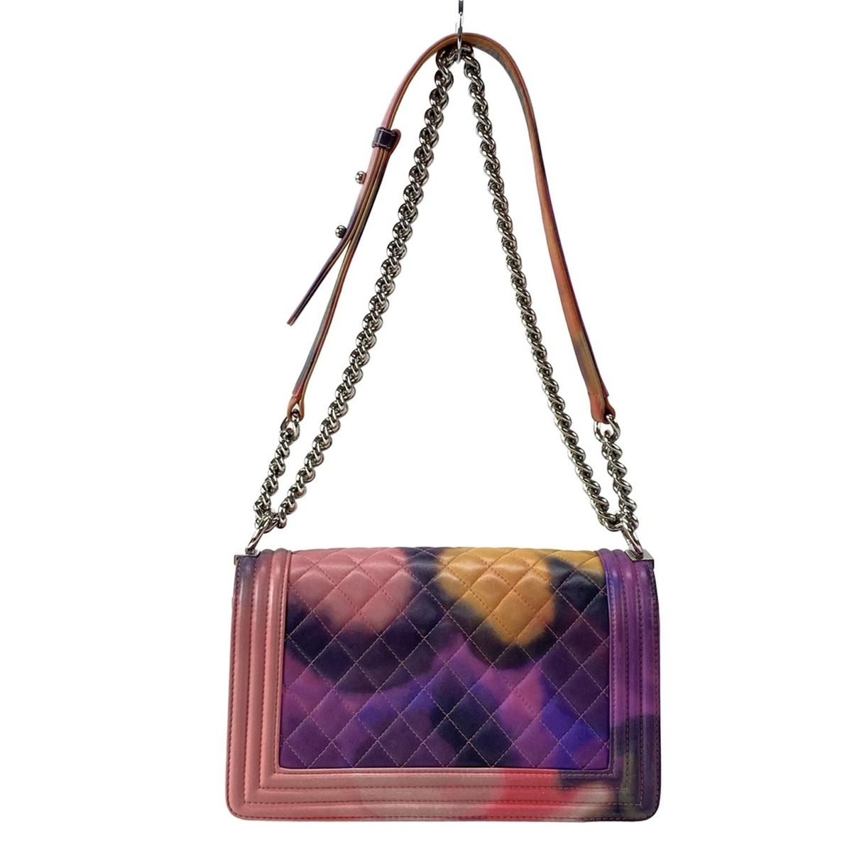 Chanel Shoulder Bag Boy Chanel/matelasse/flower Power A90833 Pink X Multi