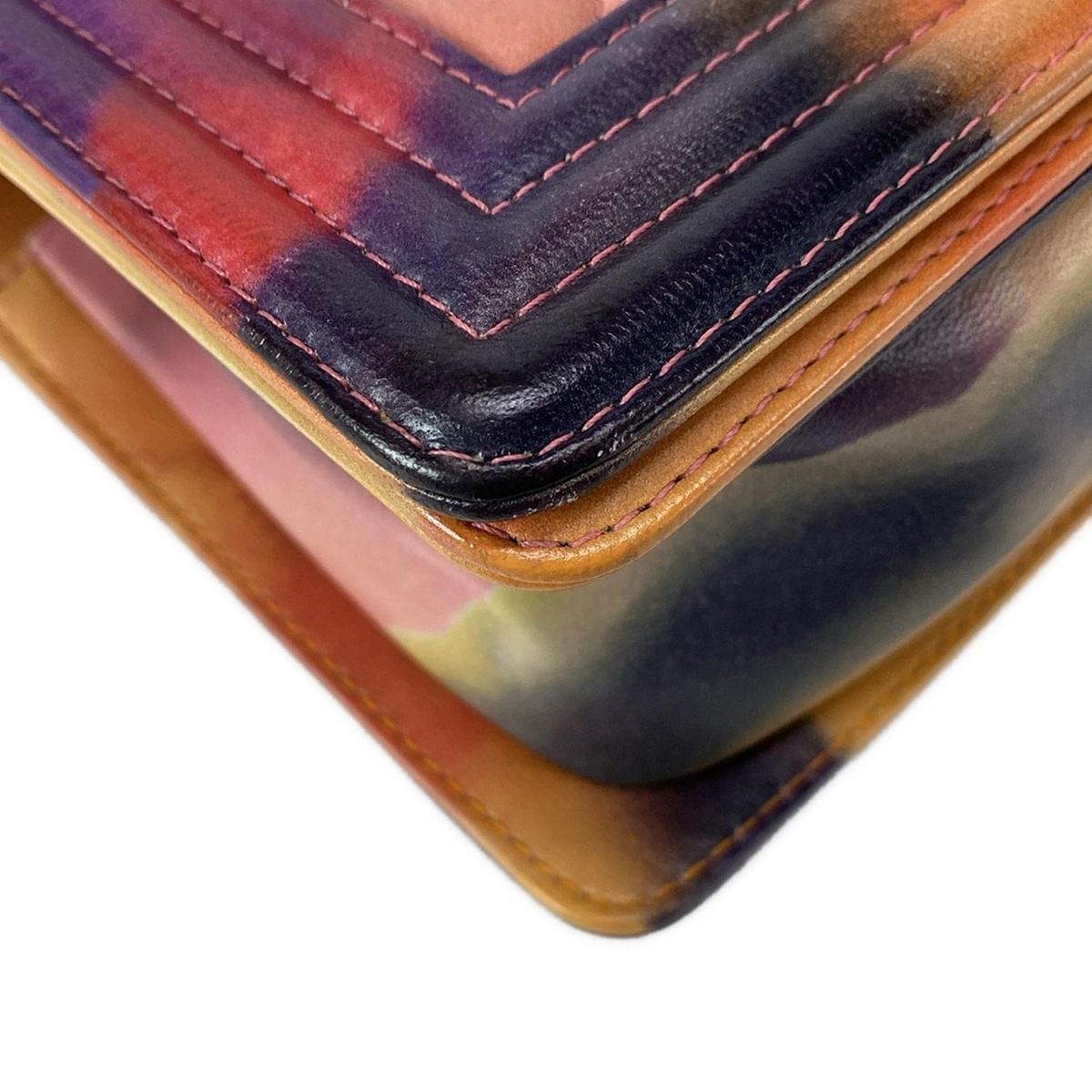 Chanel Shoulder Bag Boy Chanel/matelasse/flower Power A90833 Pink X Multi