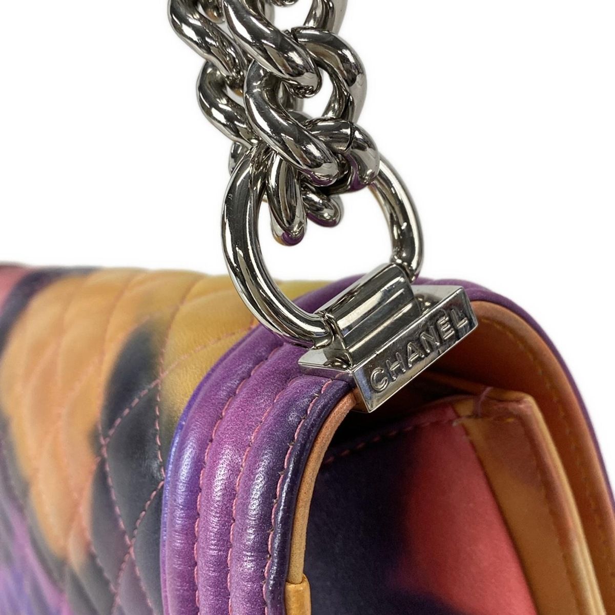 Chanel Shoulder Bag Boy Chanel/matelasse/flower Power A90833 Pink X Multi