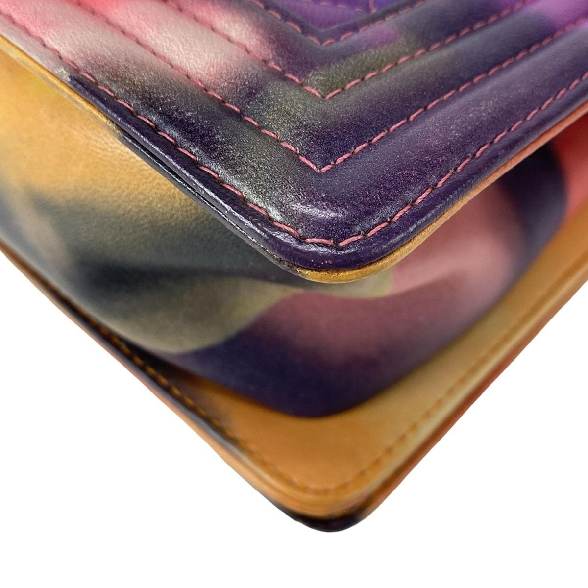 Chanel Shoulder Bag Boy Chanel/matelasse/flower Power A90833 Pink X Multi