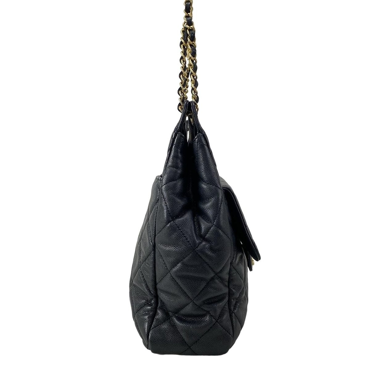 Chanel Shoulder Bag Matelasse / Hobo As3693 Black Gold Hardware / Metal Serial