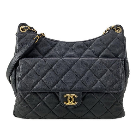 Chanel Shoulder Bag Matelasse / Hobo As3693 Black Gold Hardware / Metal Serial