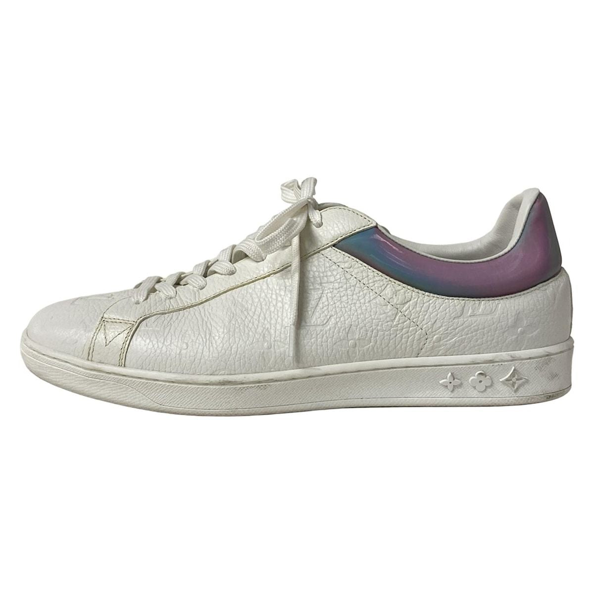 Louis Vuitton Sneakers 8 Men's Luxembourg Line Sneakers White X Multi Leather