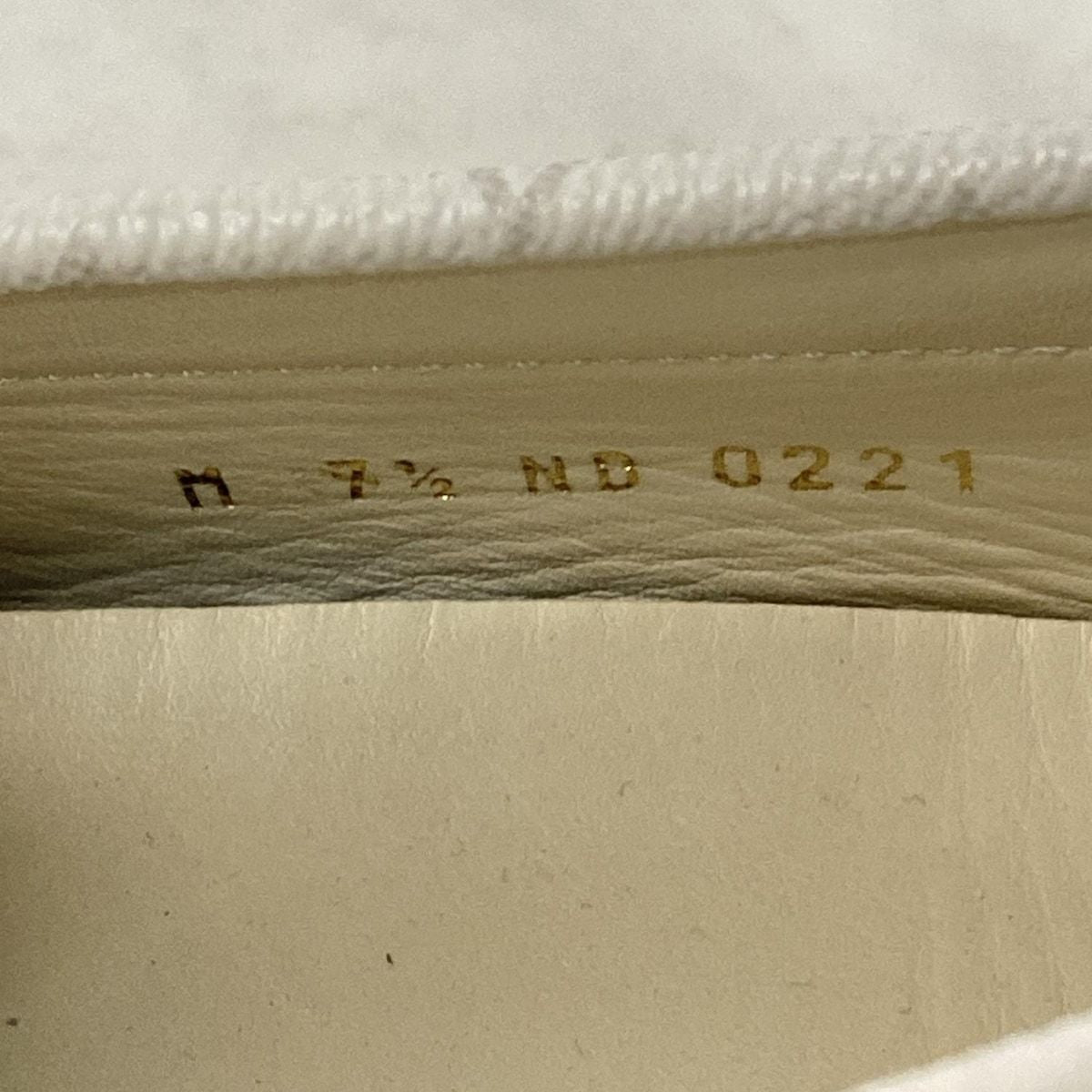 Louis Vuitton Driving Shoes 7 1/2 Men's Racer Line White X Green Leather