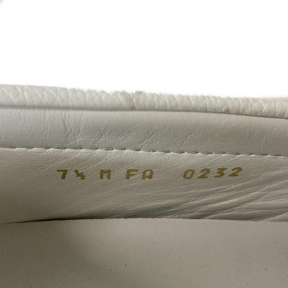 Louis Vuitton Driving Shoes 7 1/2 Men's LV Driver Line Loafers White X Light