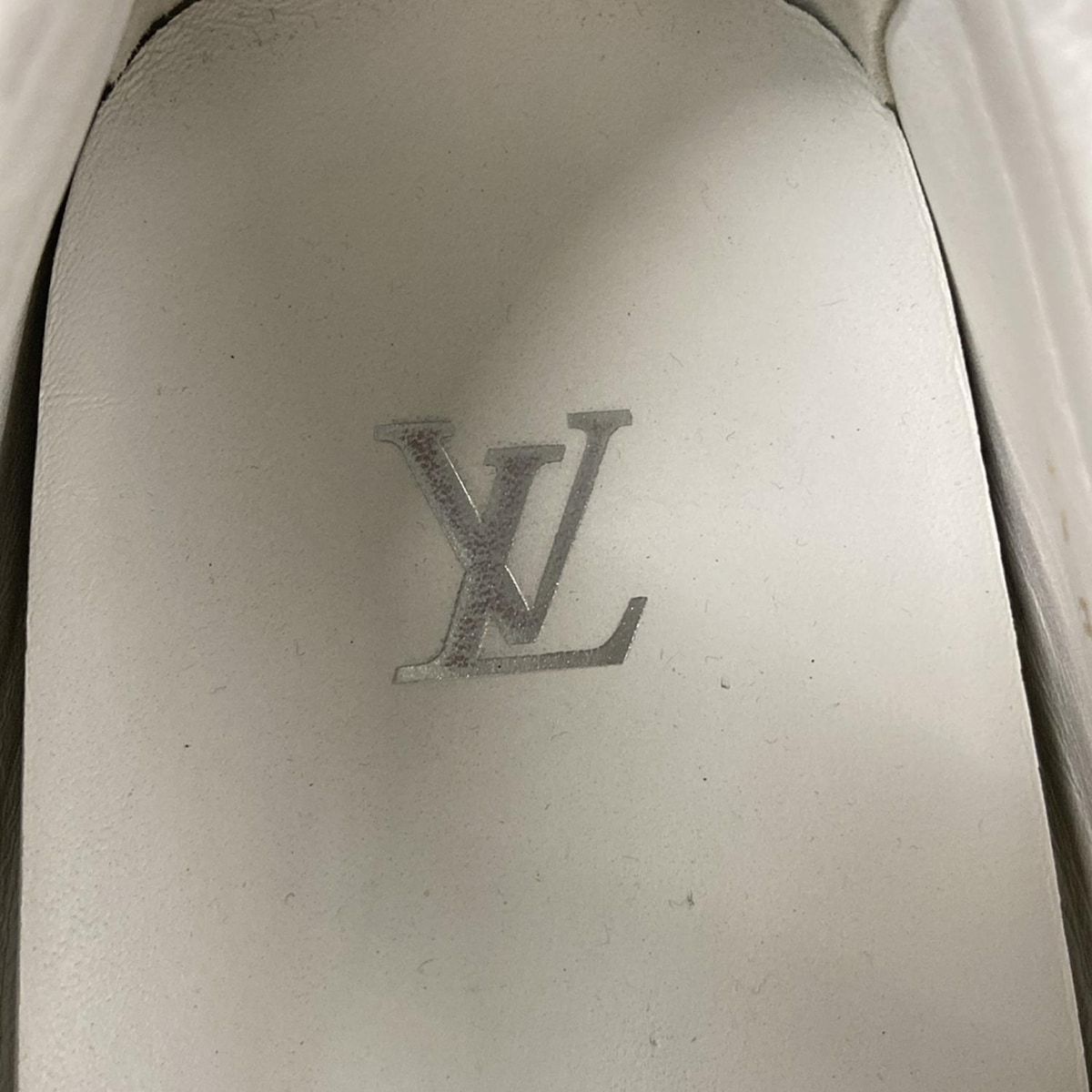 Louis Vuitton Driving Shoes 7 1/2 Men's LV Driver Line Loafers White X Light