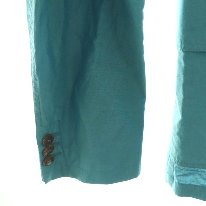 Gucci Silk Blend 2b Jacket Tailored 46 Turquoise Blue 304814 Z4579 Hk • OS • Sh