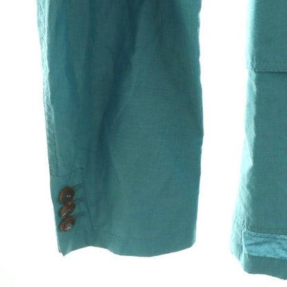 Gucci Silk Blend 2b Jacket Tailored 46 Turquoise Blue 304814 Z4579 Hk • OS • Sh