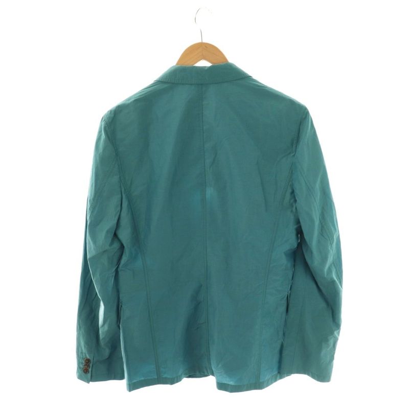 Gucci Silk Blend 2b Jacket Tailored 46 Turquoise Blue 304814 Z4579 Hk • OS • Sh