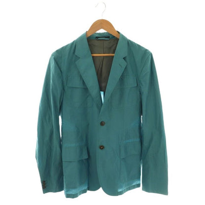 Gucci Silk Blend 2b Jacket Tailored 46 Turquoise Blue 304814 Z4579 Hk • OS • Sh