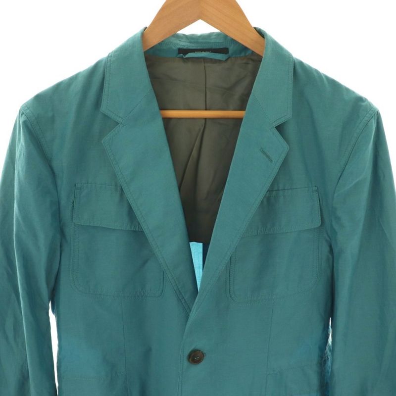 Gucci Silk Blend 2b Jacket Tailored 46 Turquoise Blue 304814 Z4579 Hk • OS • Sh