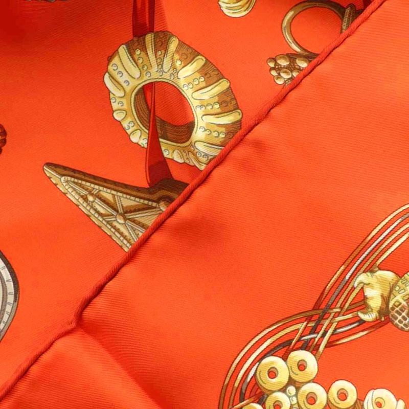 Hermes Alliances du Monde Rings of the World Carre90 Scarf Silk All Over