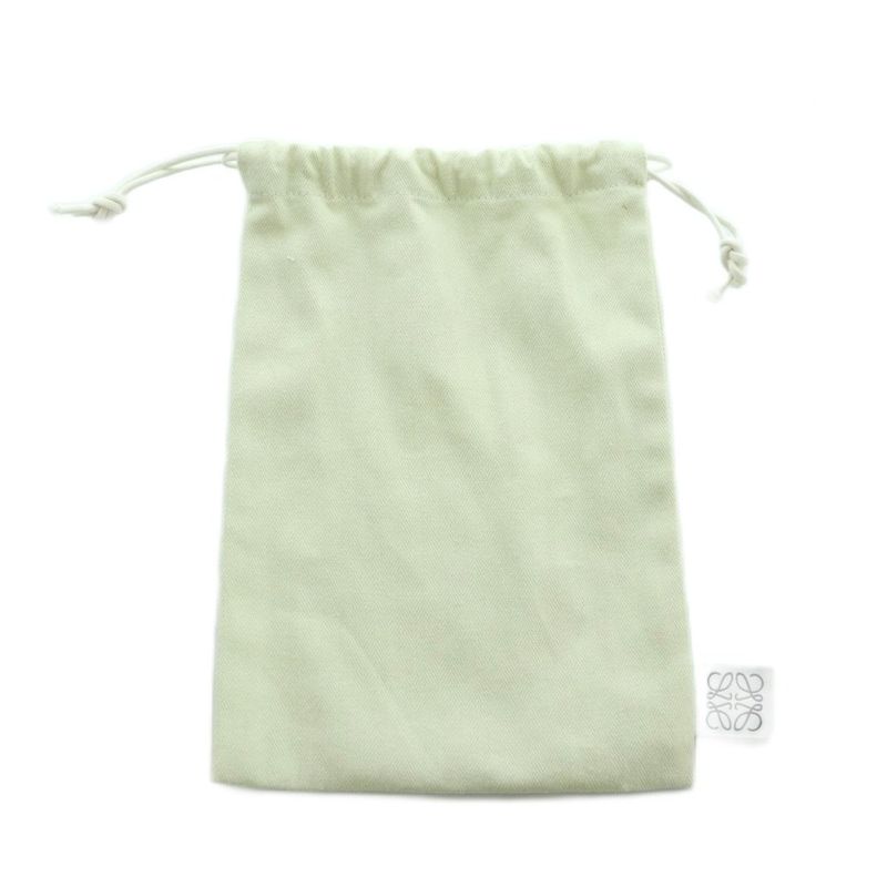 Loewe Anagram Key Ring Leather Charm Gold Color Brown Mi • OS • OH