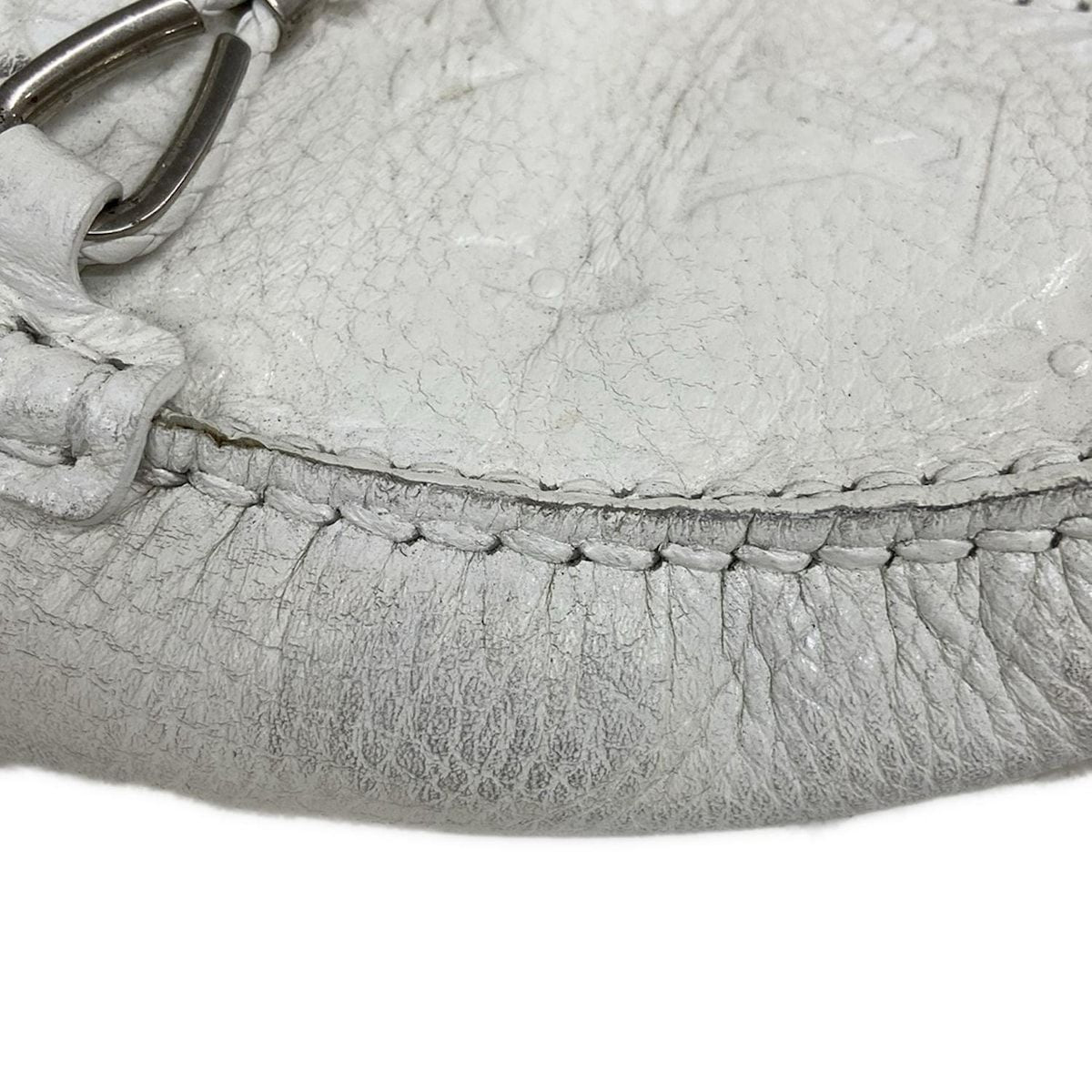 Louis Vuitton Driving Shoes 8 Men's - White X Silver Leather