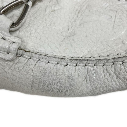 Louis Vuitton Driving Shoes 8 Men's - White X Silver Leather