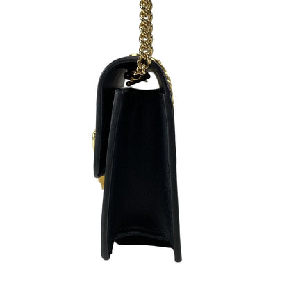 Gucci Shoulder Bag Excellent Condition Sherry / Sylvie 494646 Black Chain