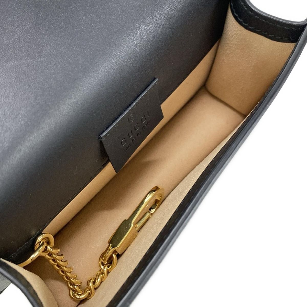 Gucci Shoulder Bag Excellent Condition Sherry / Sylvie 494646 Black Chain