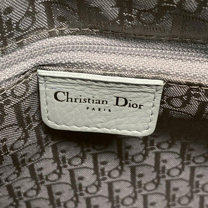 Dior/christian Dior Handbag Lady Dior Medium Bag Light Green Silver Hardware