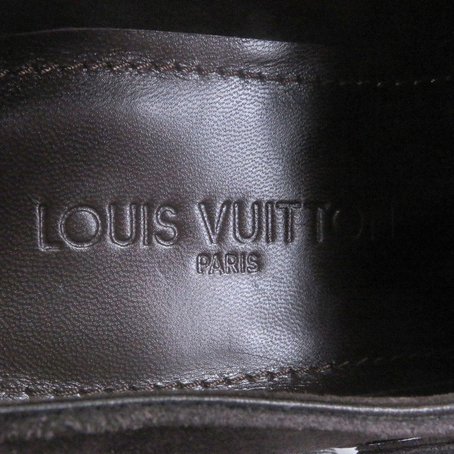 Unused Item□Louis Vuitton Suede Leather Double Monk Strap Dress Shoes Dark