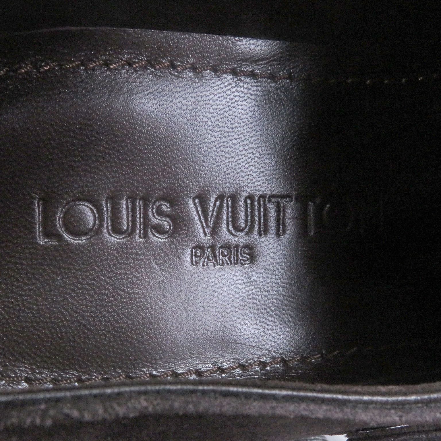 Unused Item□Louis Vuitton Suede Leather Double Monk Strap Dress Shoes Dark