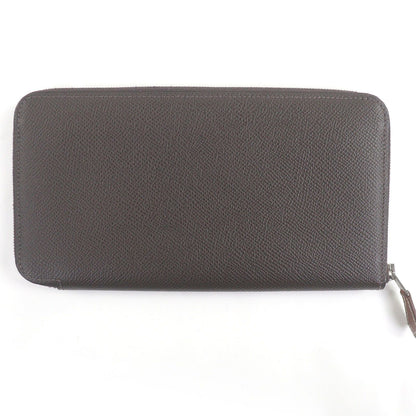 □Hermes Azap Long Silk in Vaux Epson Round Zip Wallet Long