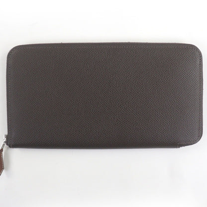 □Hermes Azap Long Silk in Vaux Epson Round Zip Wallet Long