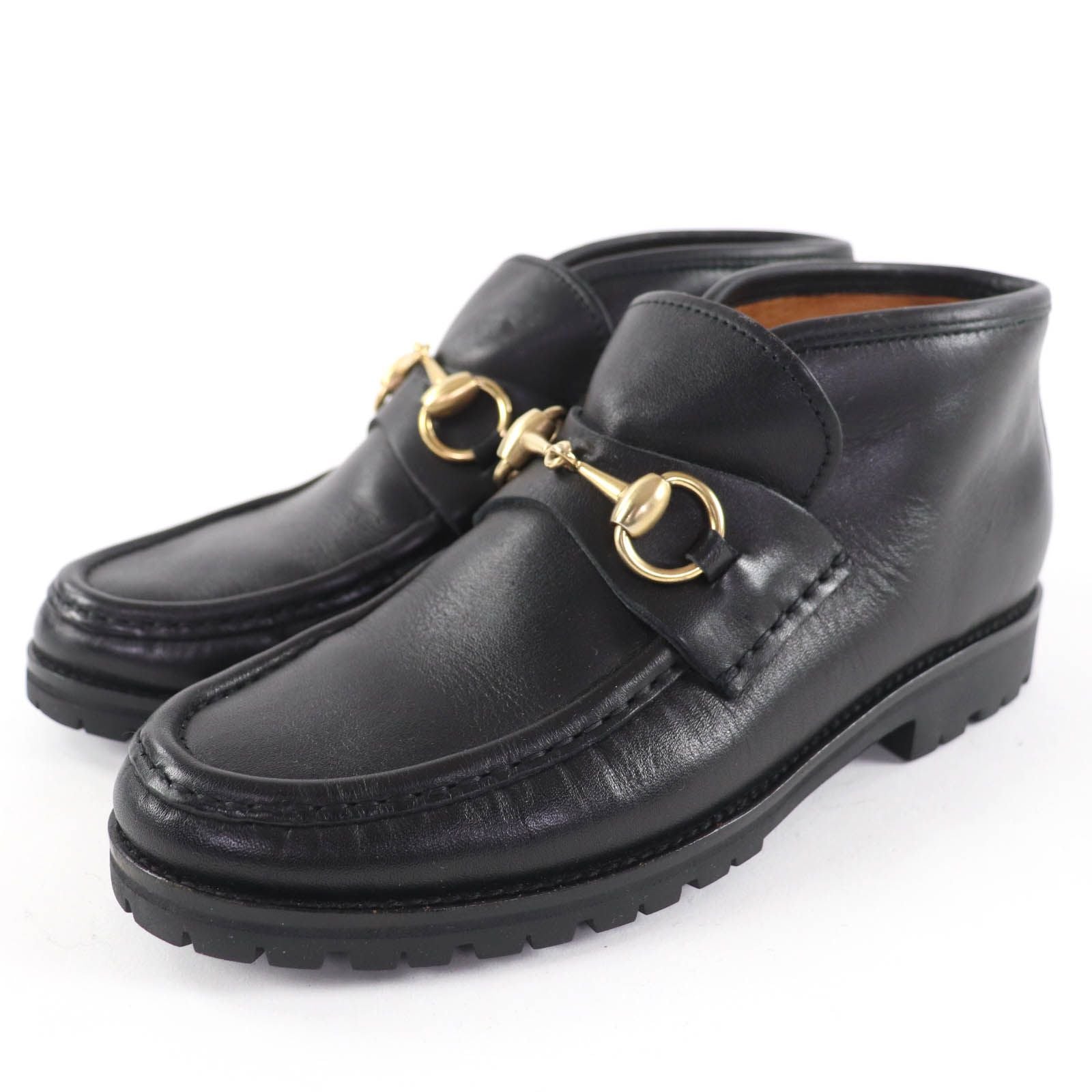 Extremely Gucci 104 0088 Horsebit Leather Ankle
