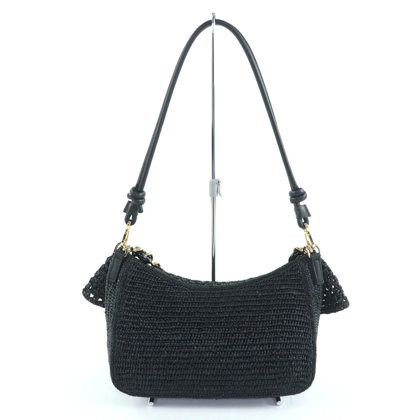 Loewe Ora Raffia Leather with Logo Hardware 2way