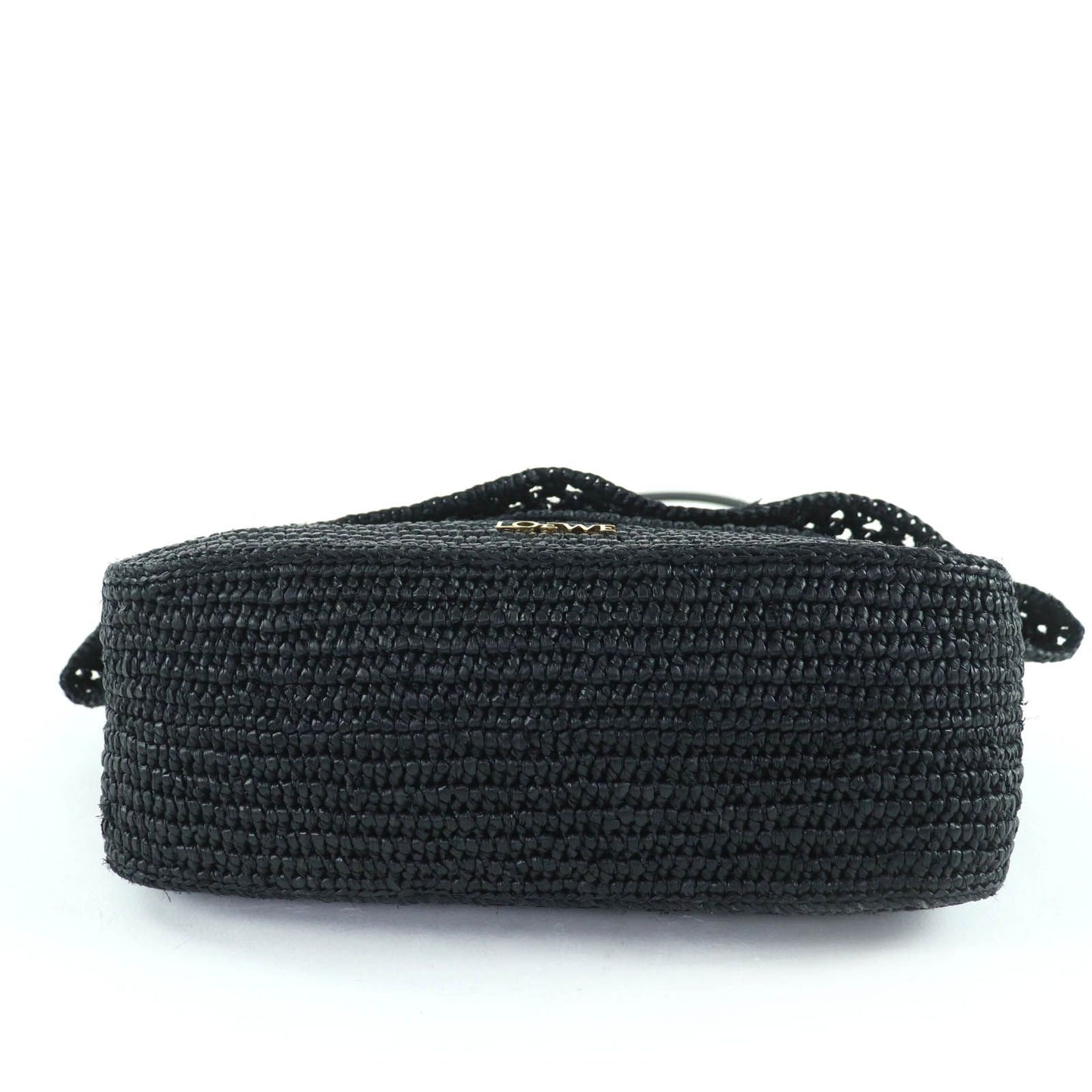 Loewe Ora Raffia Leather with Logo Hardware 2way