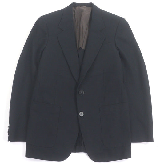 Quality□Louis Vuitton 100% Cotton Lv Logo Button Single Blue Leather