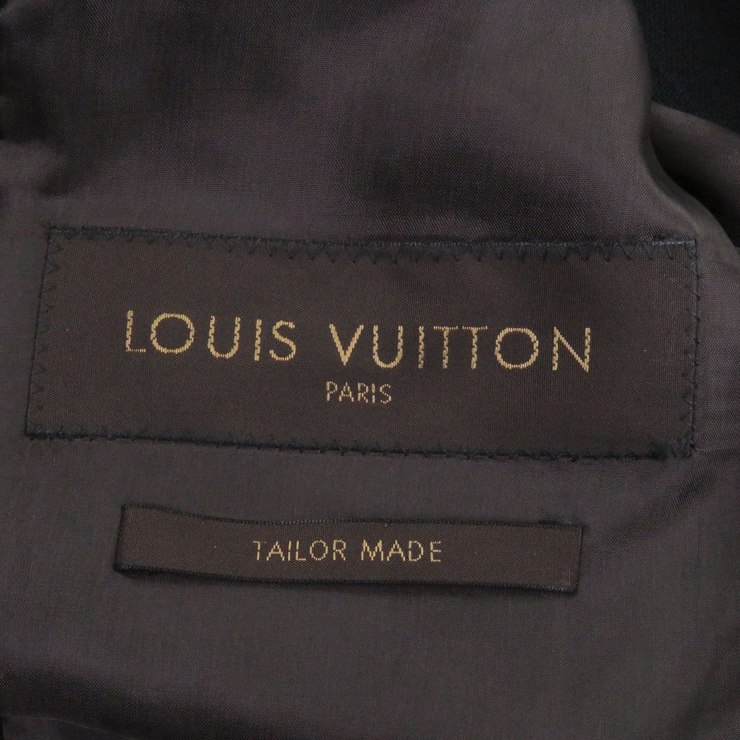 Quality□Louis Vuitton 100% Cotton Lv Logo Button Single Blue Leather